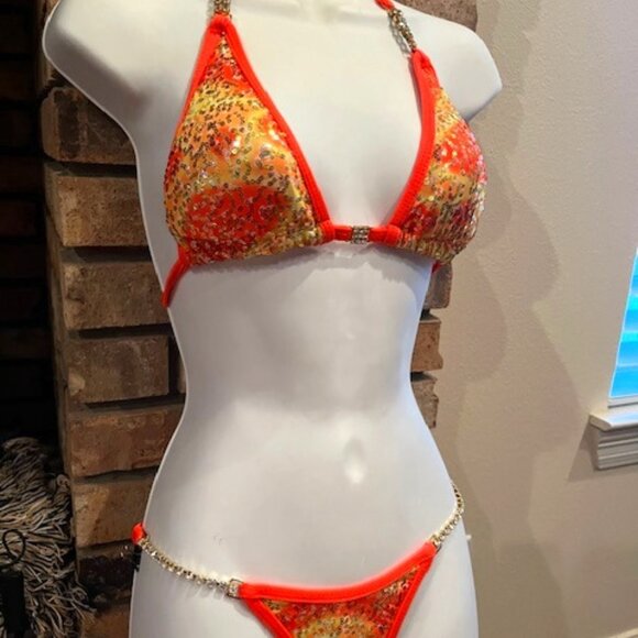 Contest Bikini NPC Competition Posing Suit or Practice Suit - Picture 3 of 5